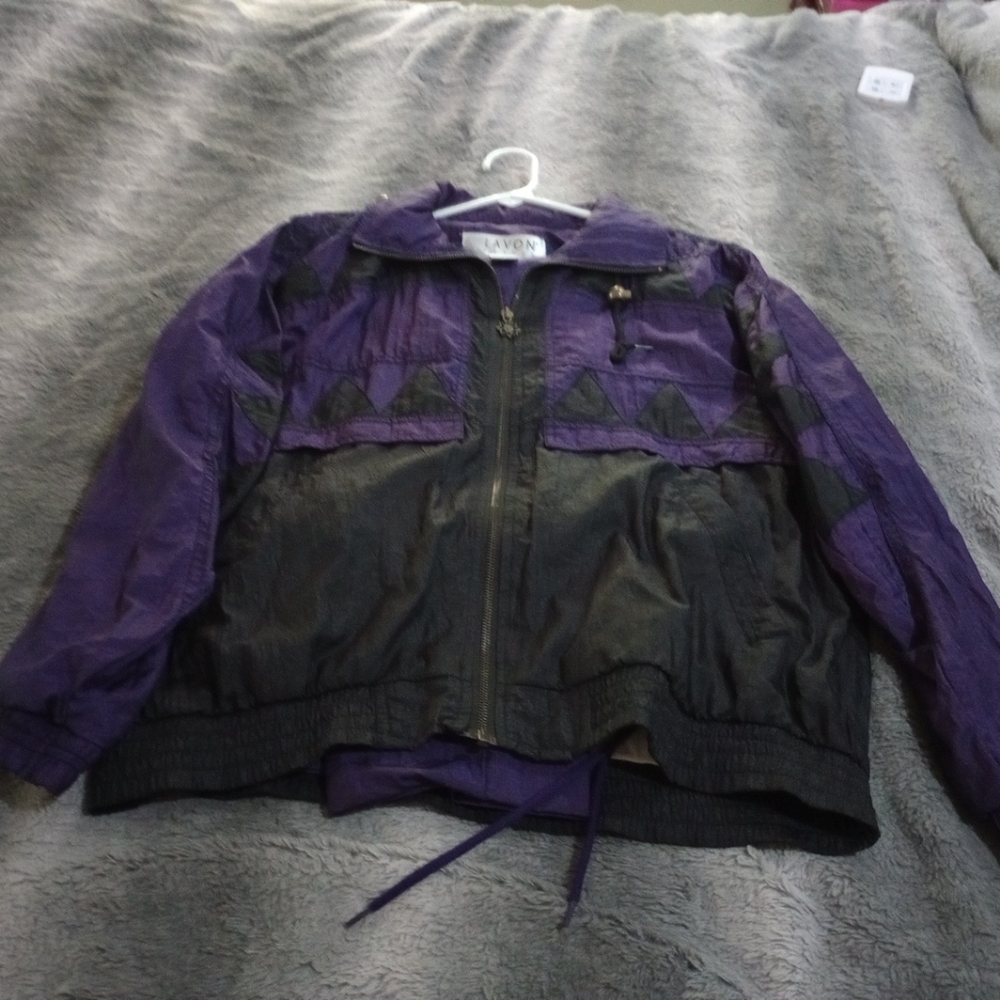 Lavon Rare Color Wave Size PM Vintage Windbreaker Jacket Pant Set